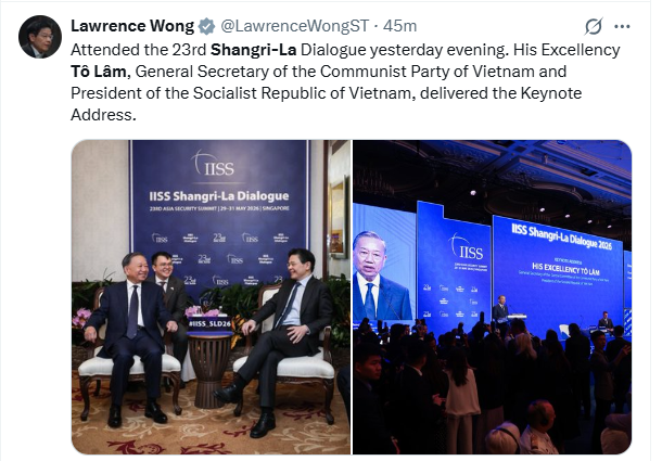 Ảnh chụp Trang truyền thông Lawrence Wong